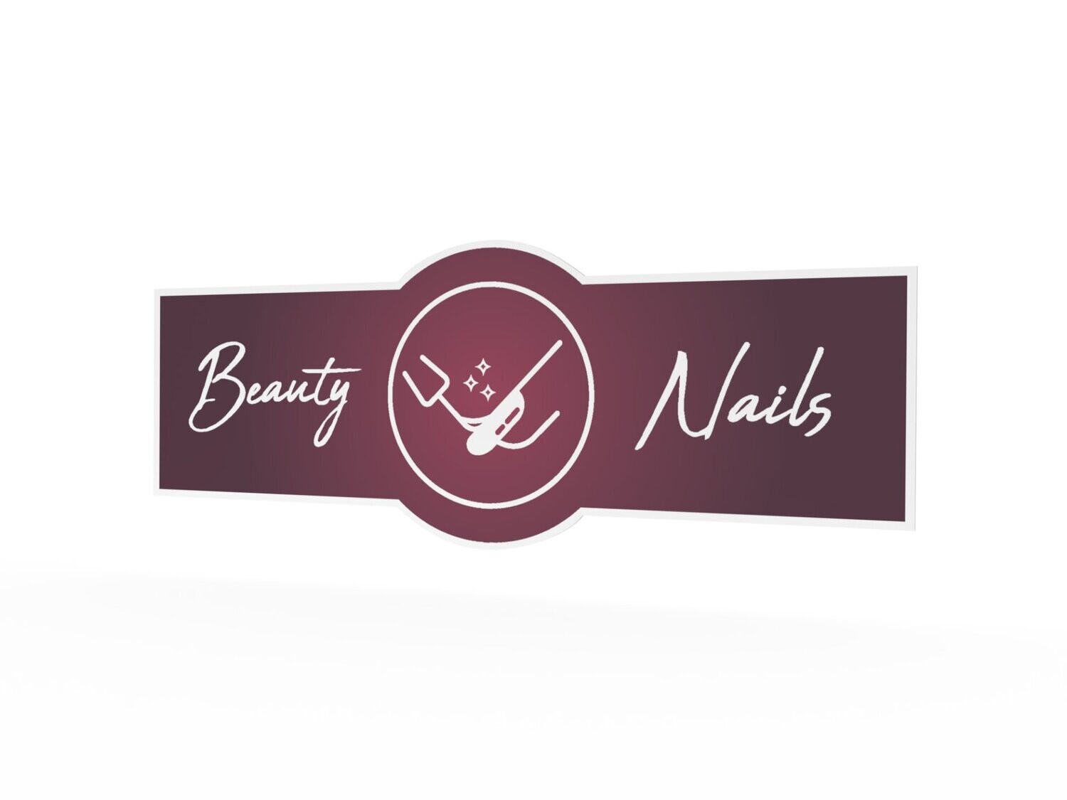 Werbeaufkleber, Beauty Nails, 1600 x 600 mm
