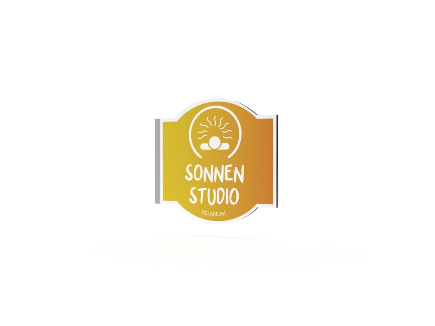 Werbeausleger, Sonnenstudio, 630 x 600 mm