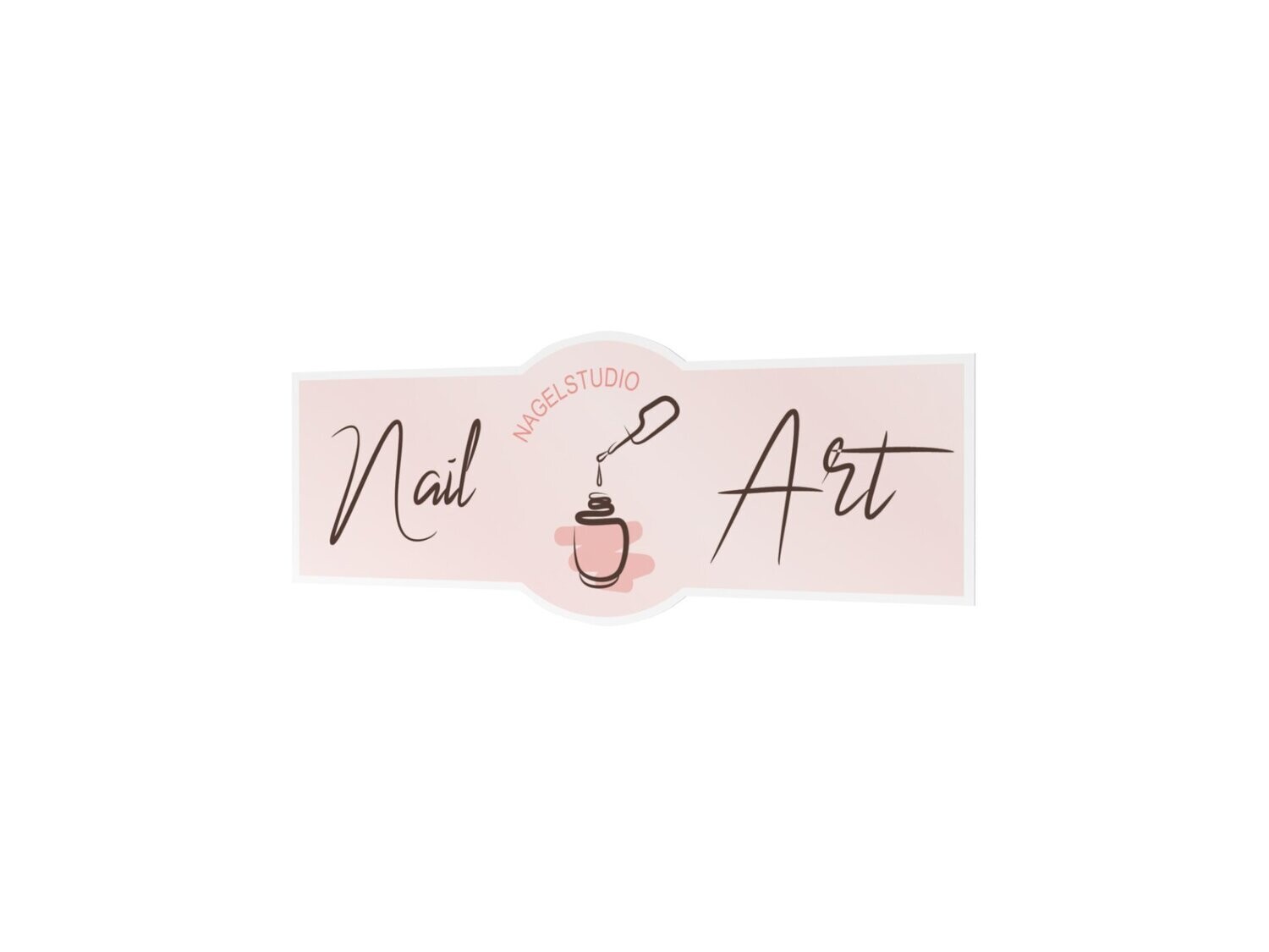 Werbeaufkleber, Nail Art, 1200 x 475 mm