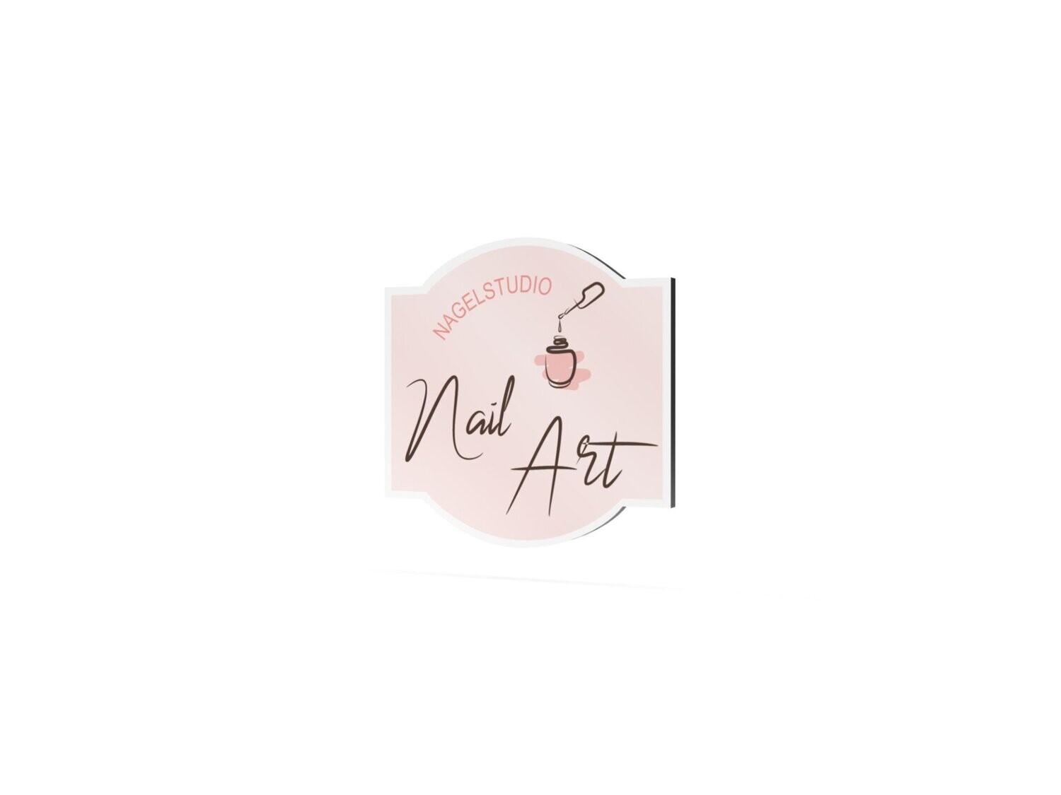 Werbeschild, Nail Art, 600 x 600 mm
