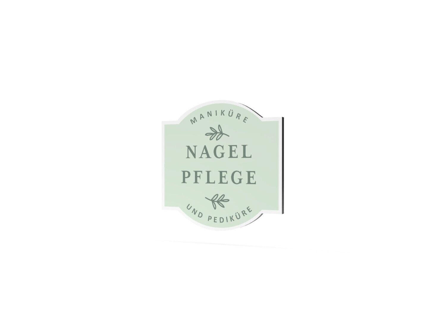 Werbeschild, Nagelpflege, 600 x 600 mm