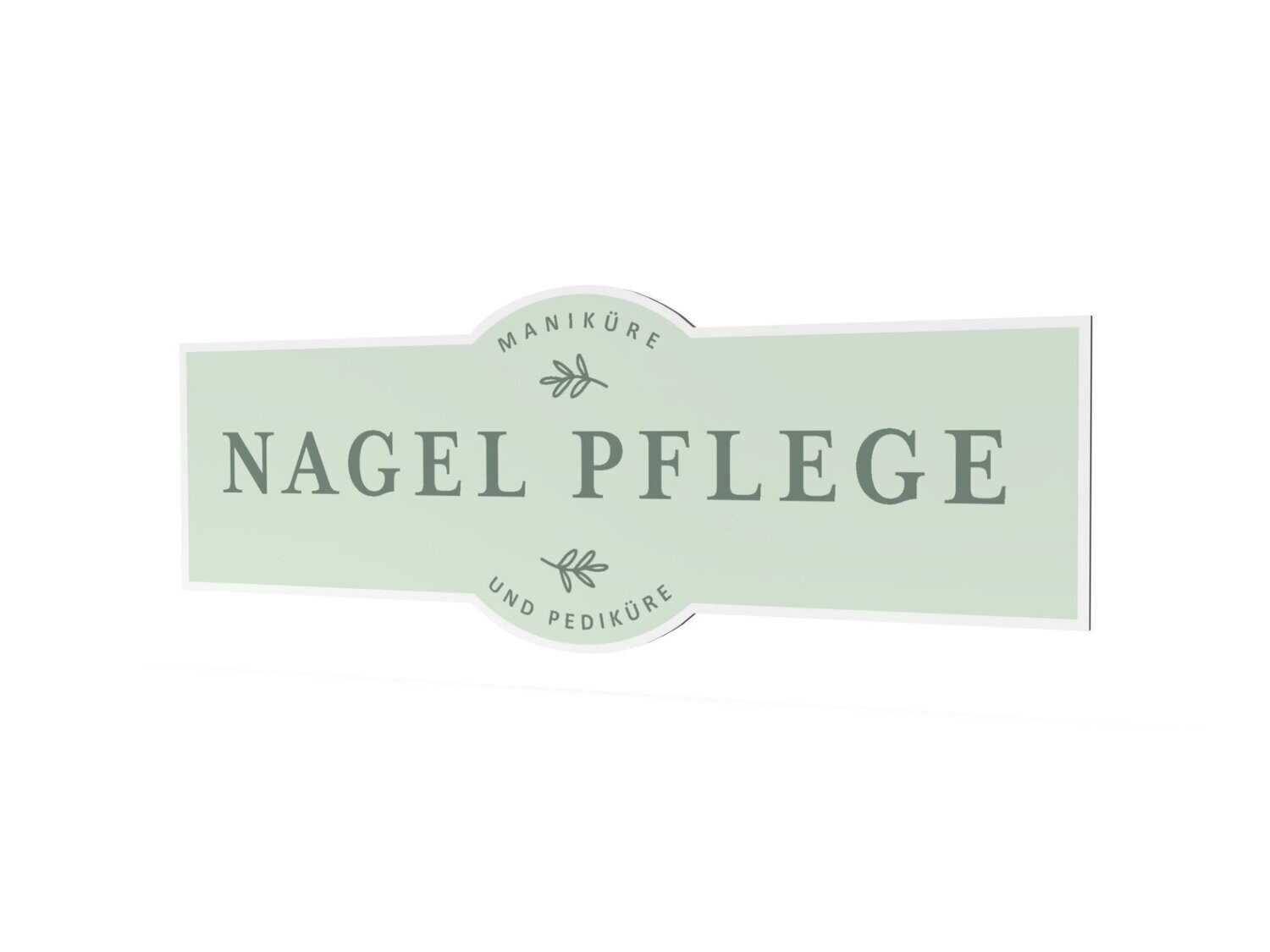 Werbeschild, Nagelpflege, 1600 x 600 mm