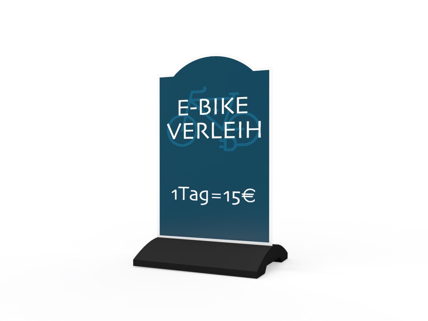 Werbeaufsteller, E-Bike Verleih, 600 x 1150 mm