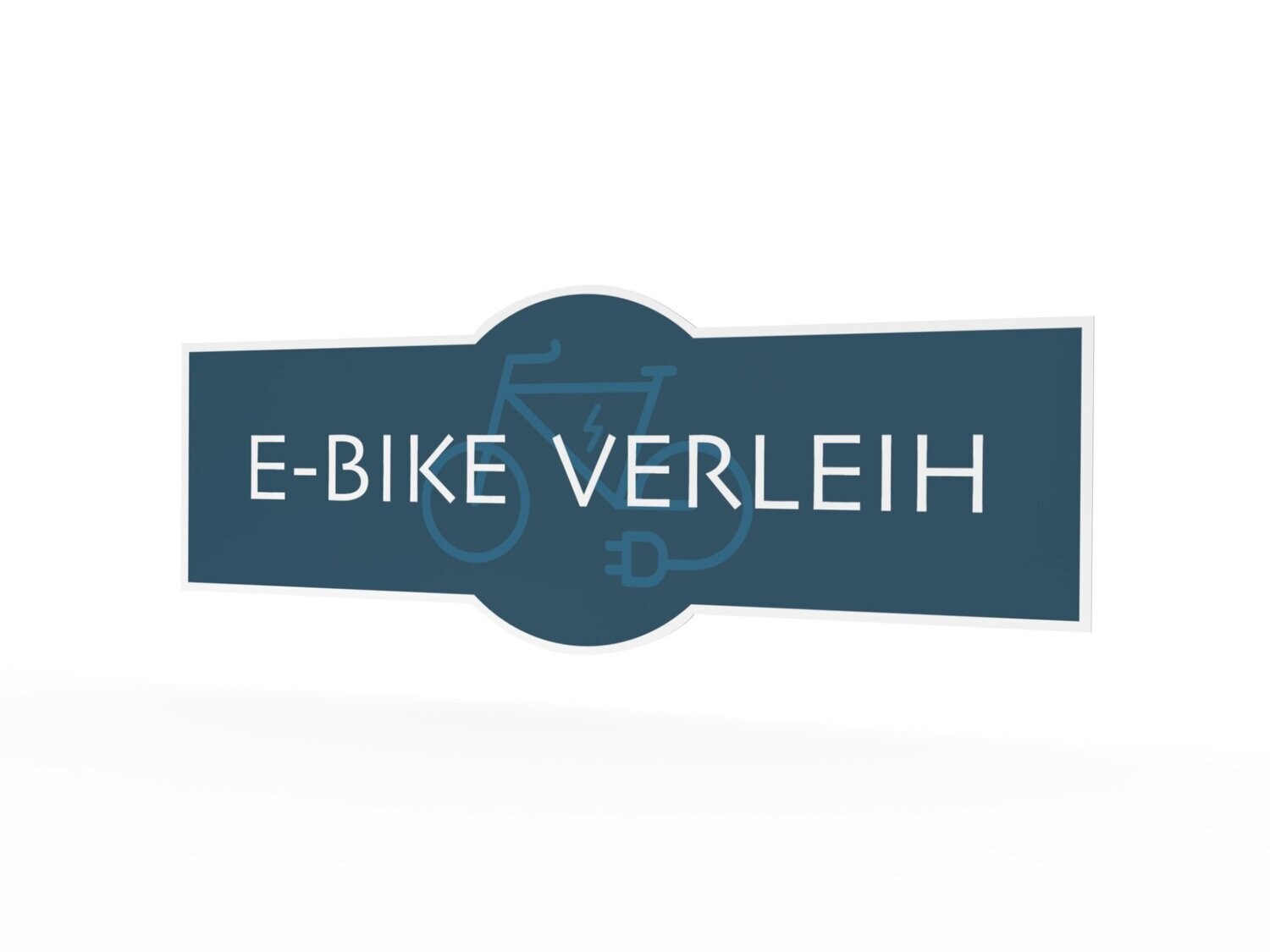 Werbeaufkleber, E-Bike Verleih, 1600 x 600 mm