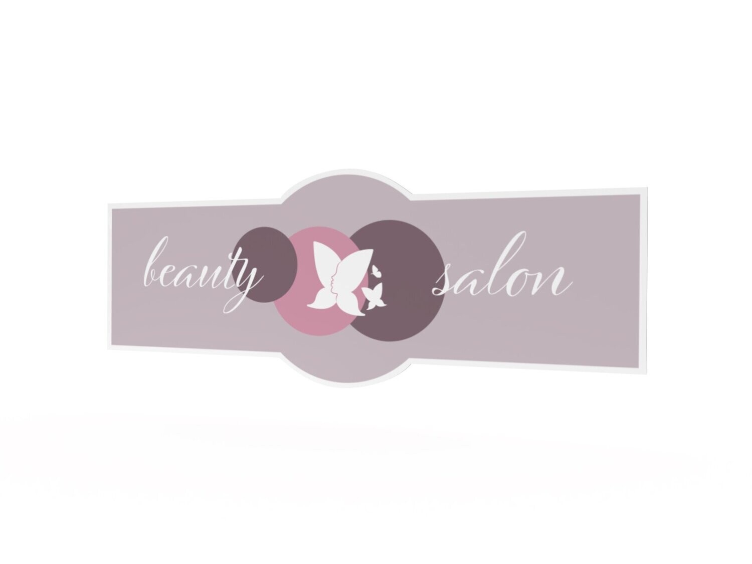 Werbeaufkleber, beauty salon, 1600 x 600 mm
