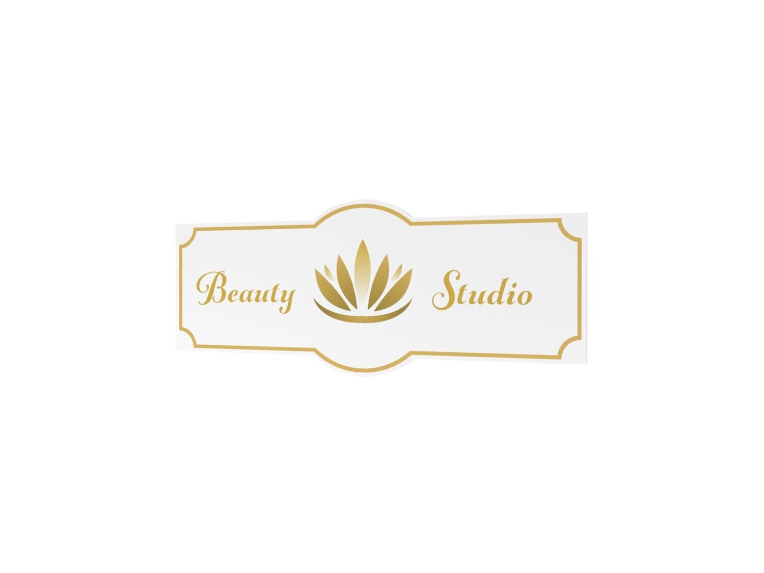 Werbeaufkleber, Beauty Studio, 1200 x 475 mm