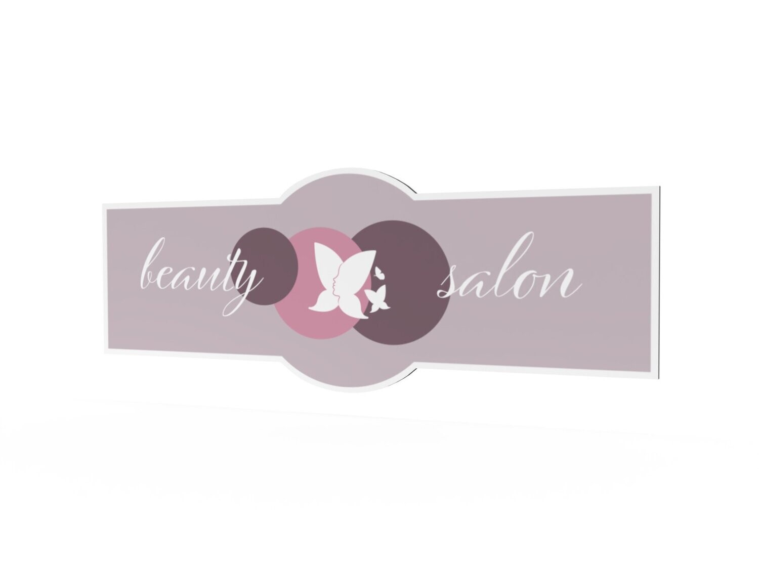 Werbeschild, beauty salon, 1600 x 600 mm
