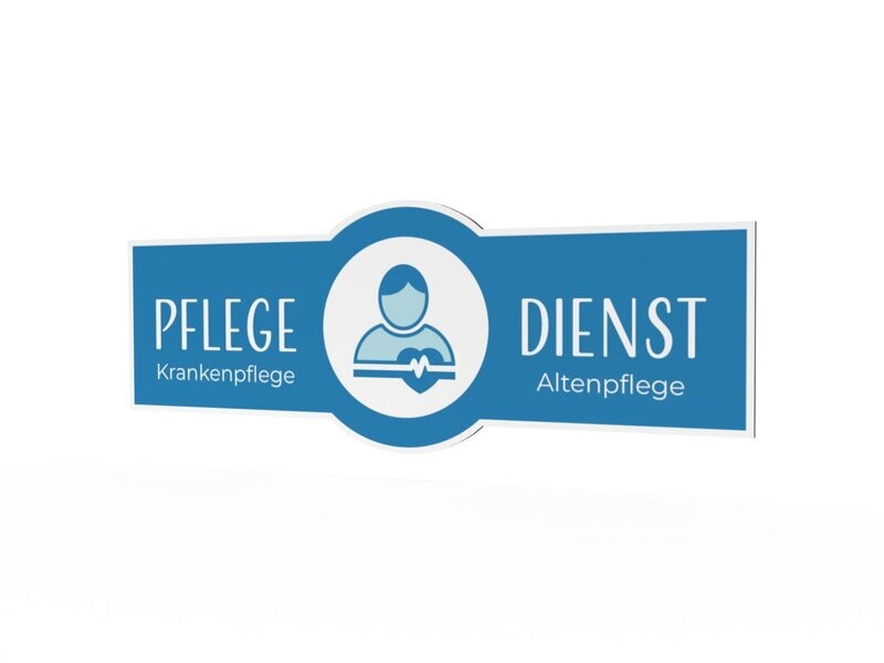 Werbeschild, Pflegedienst, 1600 x 600 mm Werbeschild, Pflegedienst, 1600 x 600 mm