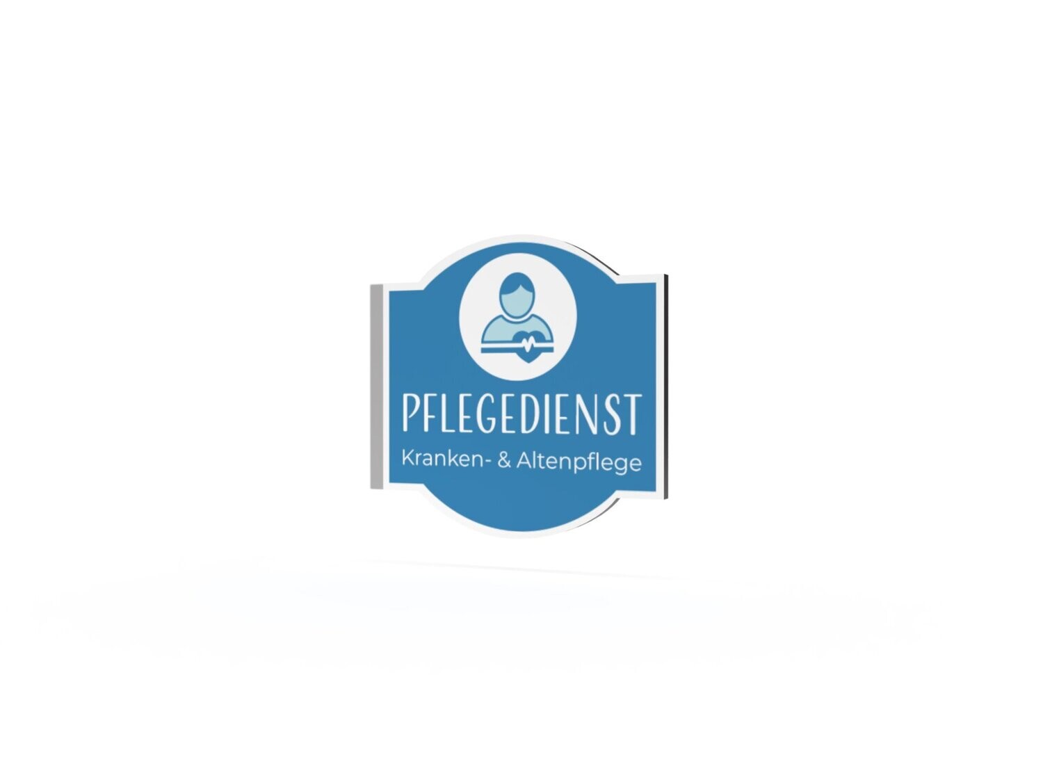 Werbeausleger, Pflegedienst, 630 x 600 mm