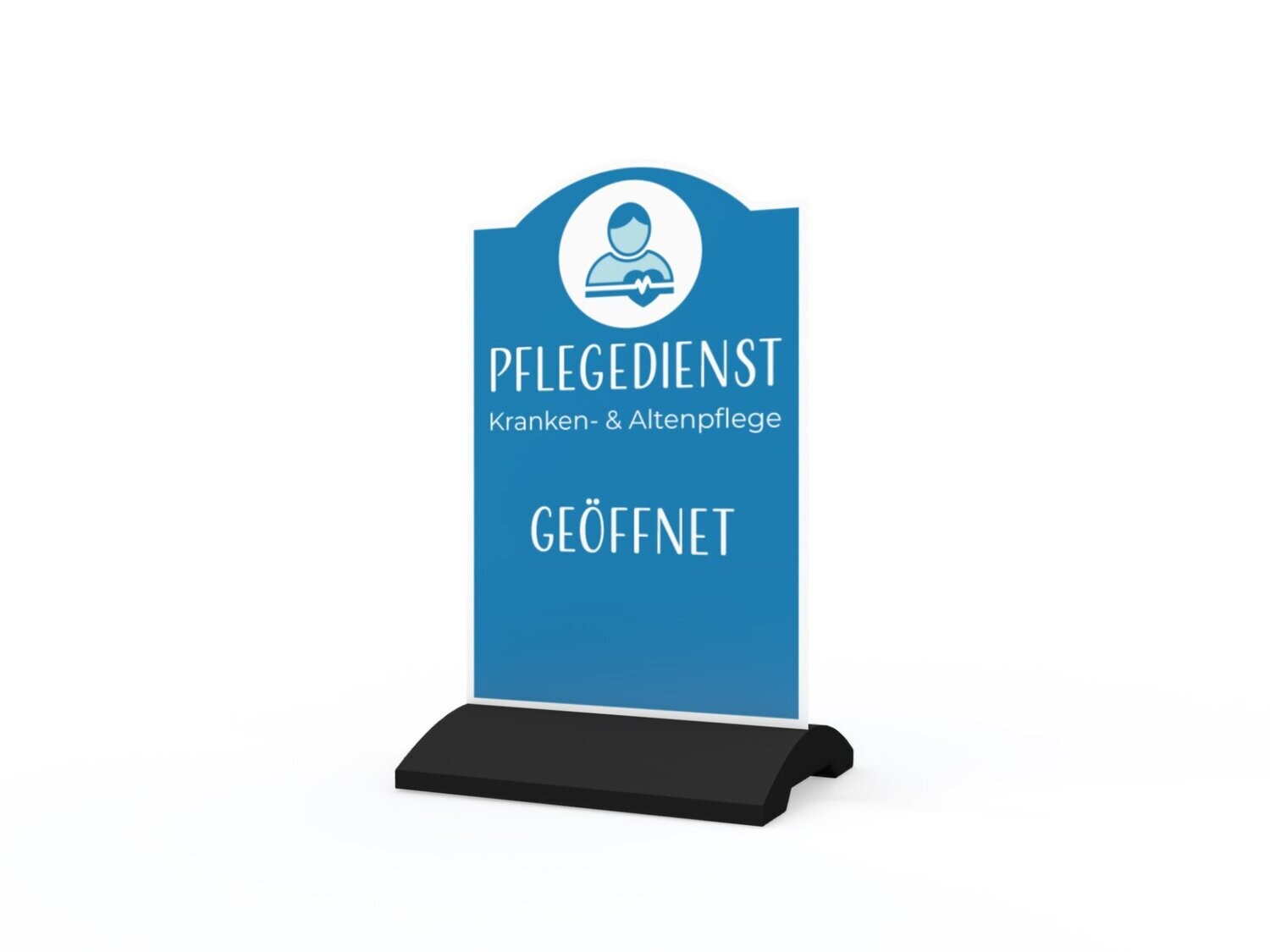 Werbeaufsteller, Pflegedienst, 600 x 1150 mm