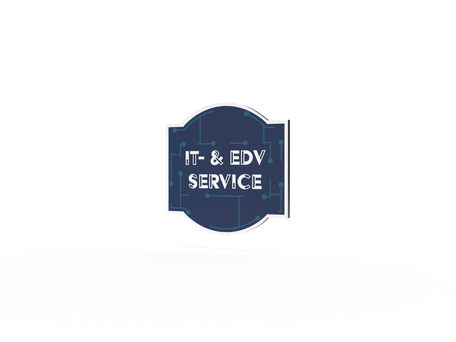 Werbeschild, IT- & EDV-Service, 600 x 600 mm