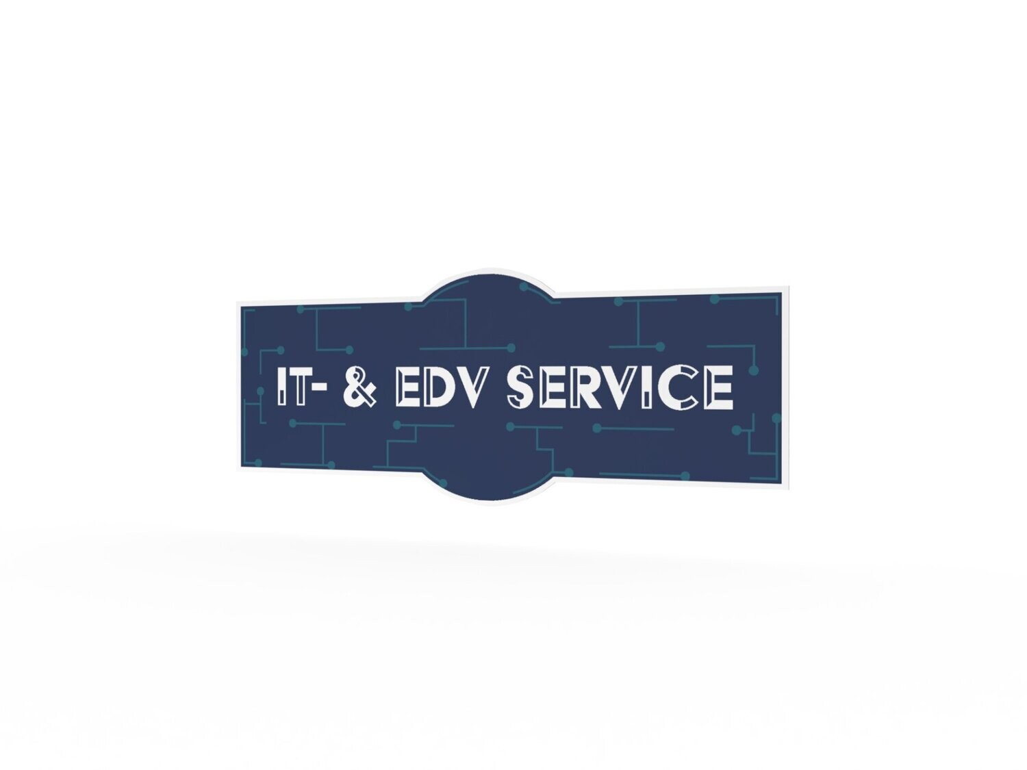 Werbeaufkleber, IT- & EDV-Service, 1200 x 475 mm