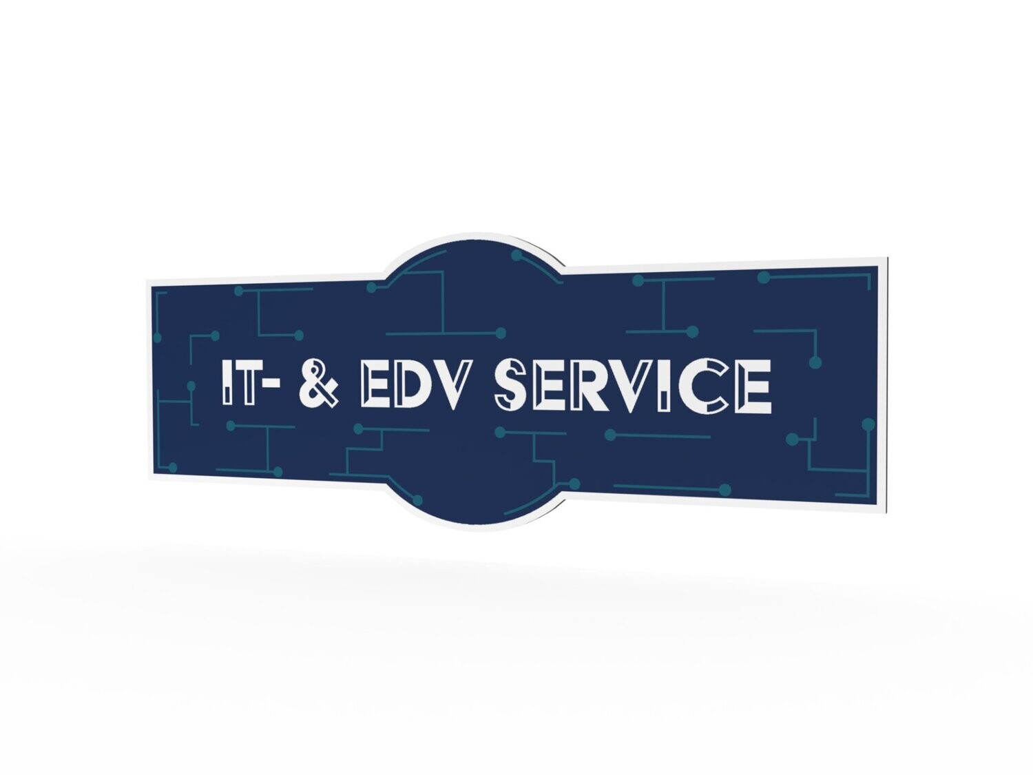 Werbeschild, IT- & EDV-Service, 1600 x 600 mm