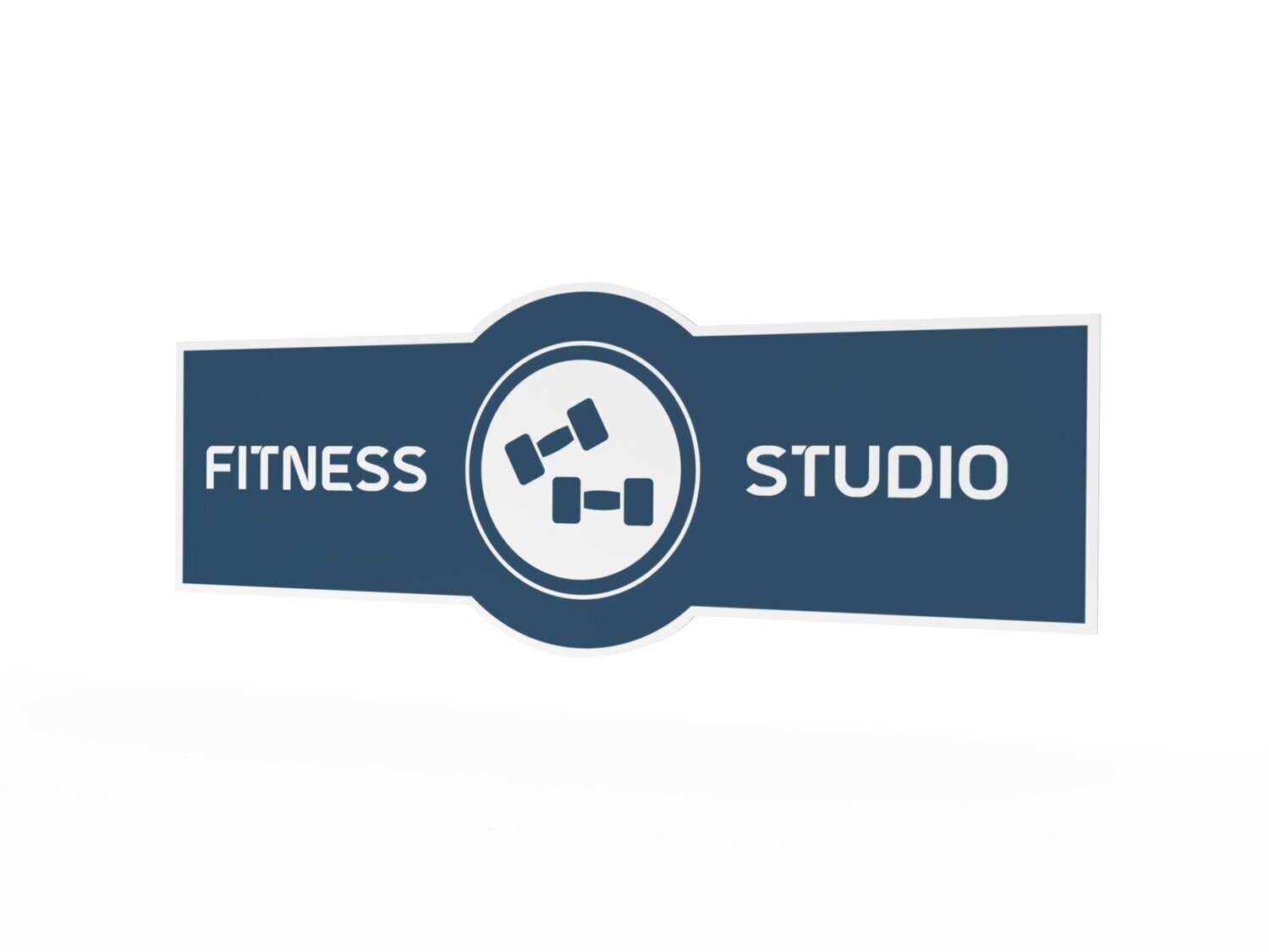 Werbeaufkleber, Fitnessstudio, 1600 x 600 mm