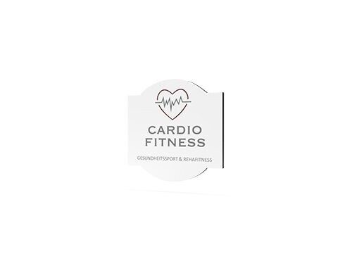 Werbeschild, Cardio Fitness, 600 x 600 mm