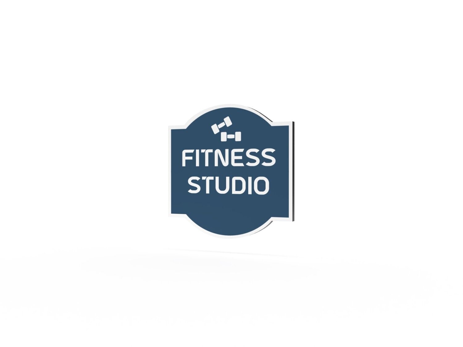 Werbeschild, Fitnessstudio, 600 x 600 mm