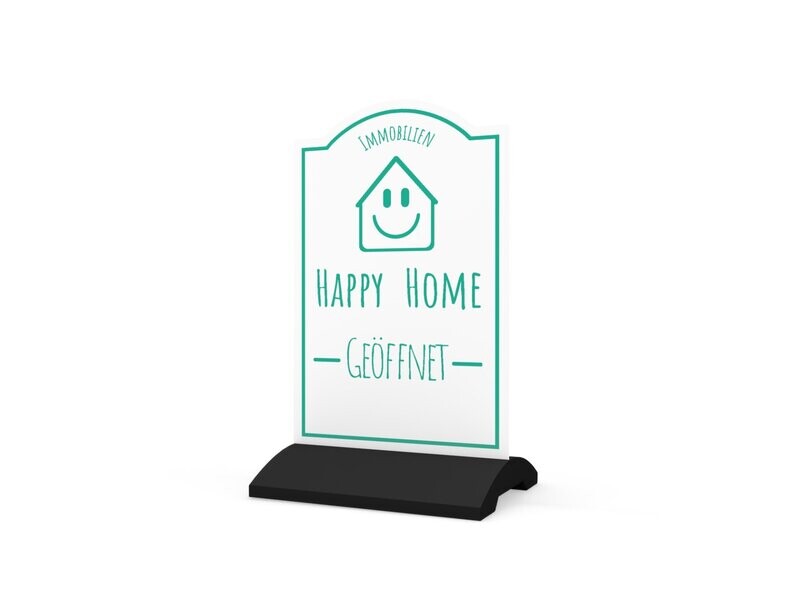 Werbeaufsteller, Happy Home, 600 x 1150 mm Werbeaufsteller, Happy Home, 600 x 1150 mm