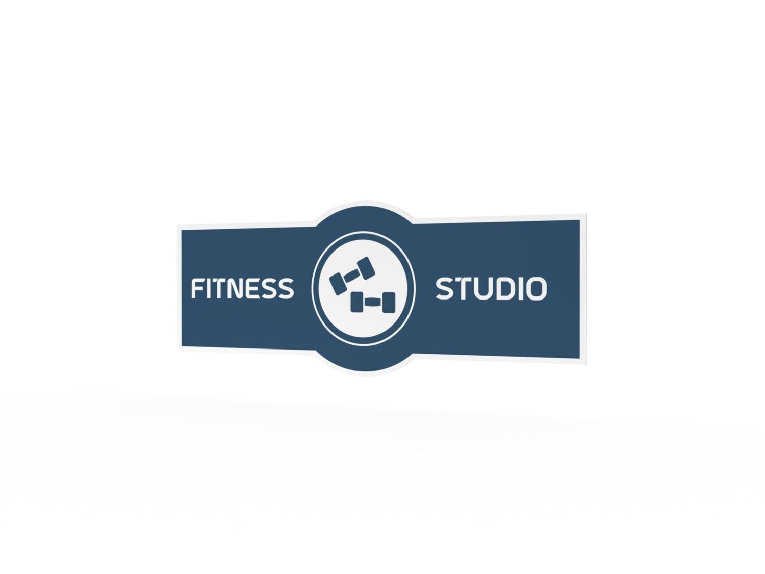 Werbeaufkleber, Fitnessstudio, 1200 x 475 mm