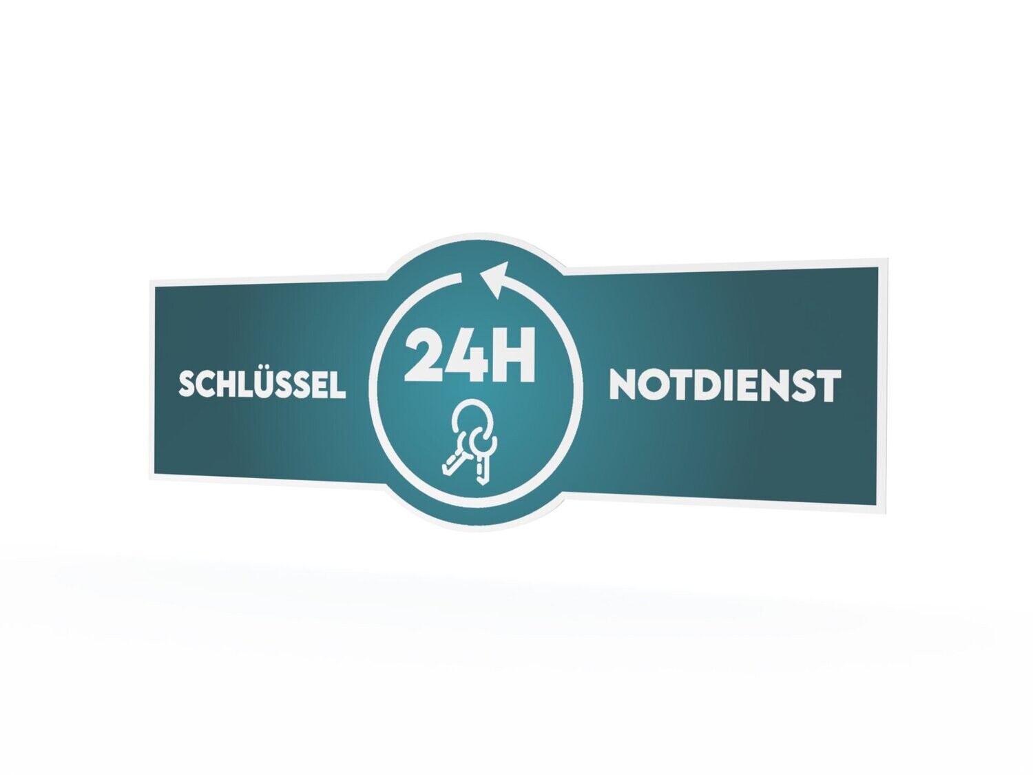 Werbeaufkleber, Schlüssel-Notdienst, 1600 x 600 mm