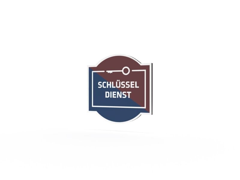 Werbeschild, Schlüsseldienst, 600 x 600 mm Werbeschild, Schlüsseldienst, 600 x 600 mm