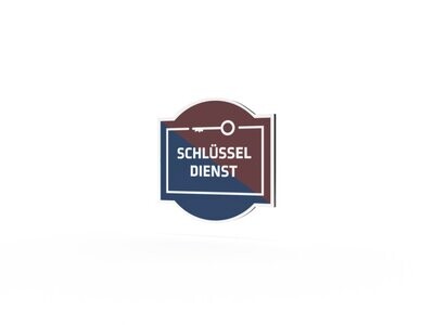 Werbeschild, Schlüsseldienst, 600 x 600 mm Werbeschild, Schlüsseldienst, 600 x 600 mm