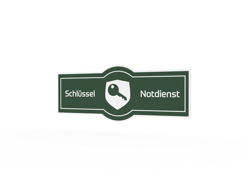 Werbeaufkleber, Schlüssel-Notdienst, 1200 x 475 mm Werbeaufkleber, Schlüssel-Notdienst, 1200 x 475 mm