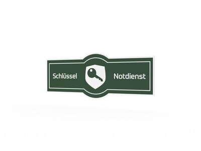 Werbeaufkleber, Schlüssel-Notdienst, 1200 x 475 mm Werbeaufkleber, Schlüssel-Notdienst, 1200 x 475 mm