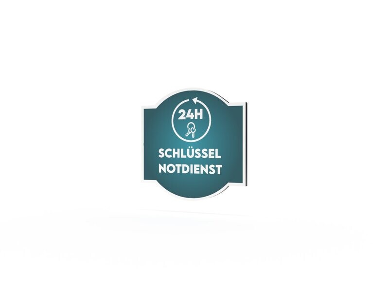Werbeschild, Schlüssel-Notdienst, 600 x 600 mm Werbeschild, Schlüssel-Notdienst, 600 x 600 mm