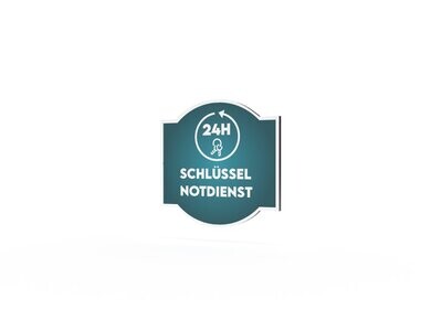 Werbeschild, Schlüssel-Notdienst, 600 x 600 mm Werbeschild, Schlüssel-Notdienst, 600 x 600 mm