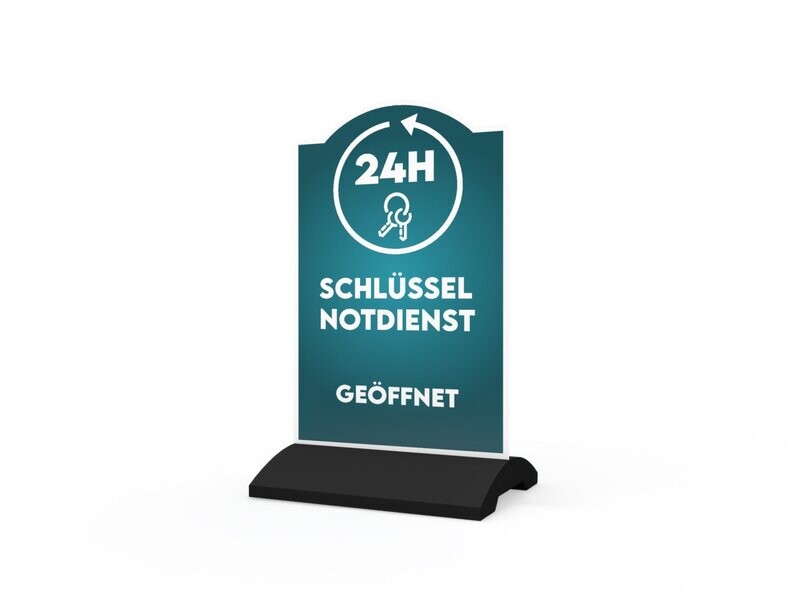 Werbeaufsteller, Schlüssel-Notdienst, 600 x 1150 mm Werbeaufsteller, Schlüssel-Notdienst, 600 x 1150 mm