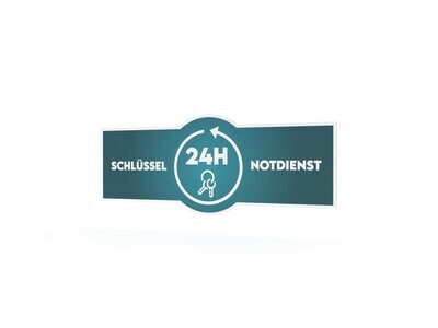 Werbeaufkleber, Schlüssel-Notdienst, 1200 x 475 mm Werbeaufkleber, Schlüssel-Notdienst, 1200 x 475 mm