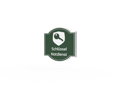 Werbeschild, Schlüssel-Notdienst, 600 x 600 mm Werbeschild, Schlüssel-Notdienst, 600 x 600 mm