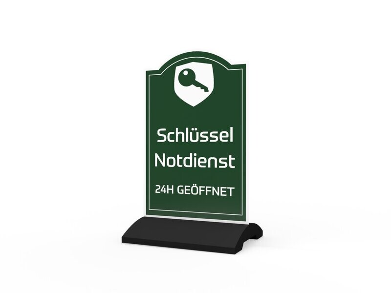 Werbeaufsteller, Schlüssel-Notdienst, 600 x 1150 mm Werbeaufsteller, Schlüssel-Notdienst, 600 x 1150 mm