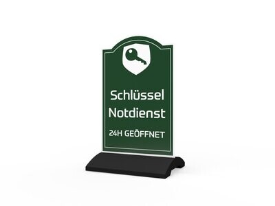 Werbeaufsteller, Schlüssel-Notdienst, 600 x 1150 mm Werbeaufsteller, Schlüssel-Notdienst, 600 x 1150 mm