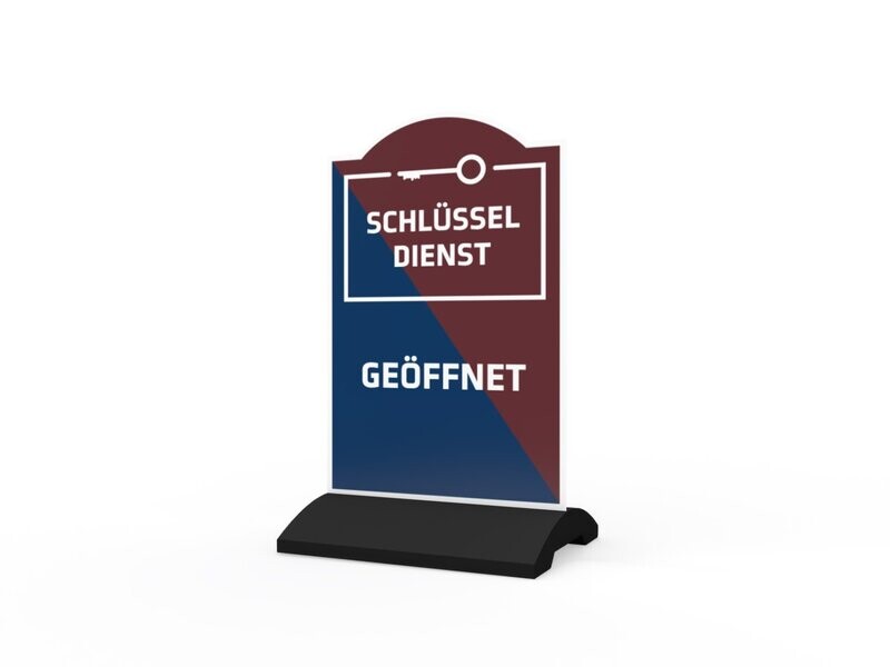 Werbeaufsteller, Schlüsseldienst, 600 x 1150 mm Werbeaufsteller, Schlüsseldienst, 600 x 1150 mm