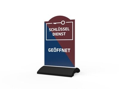 Werbeaufsteller, Schlüsseldienst, 600 x 1150 mm Werbeaufsteller, Schlüsseldienst, 600 x 1150 mm