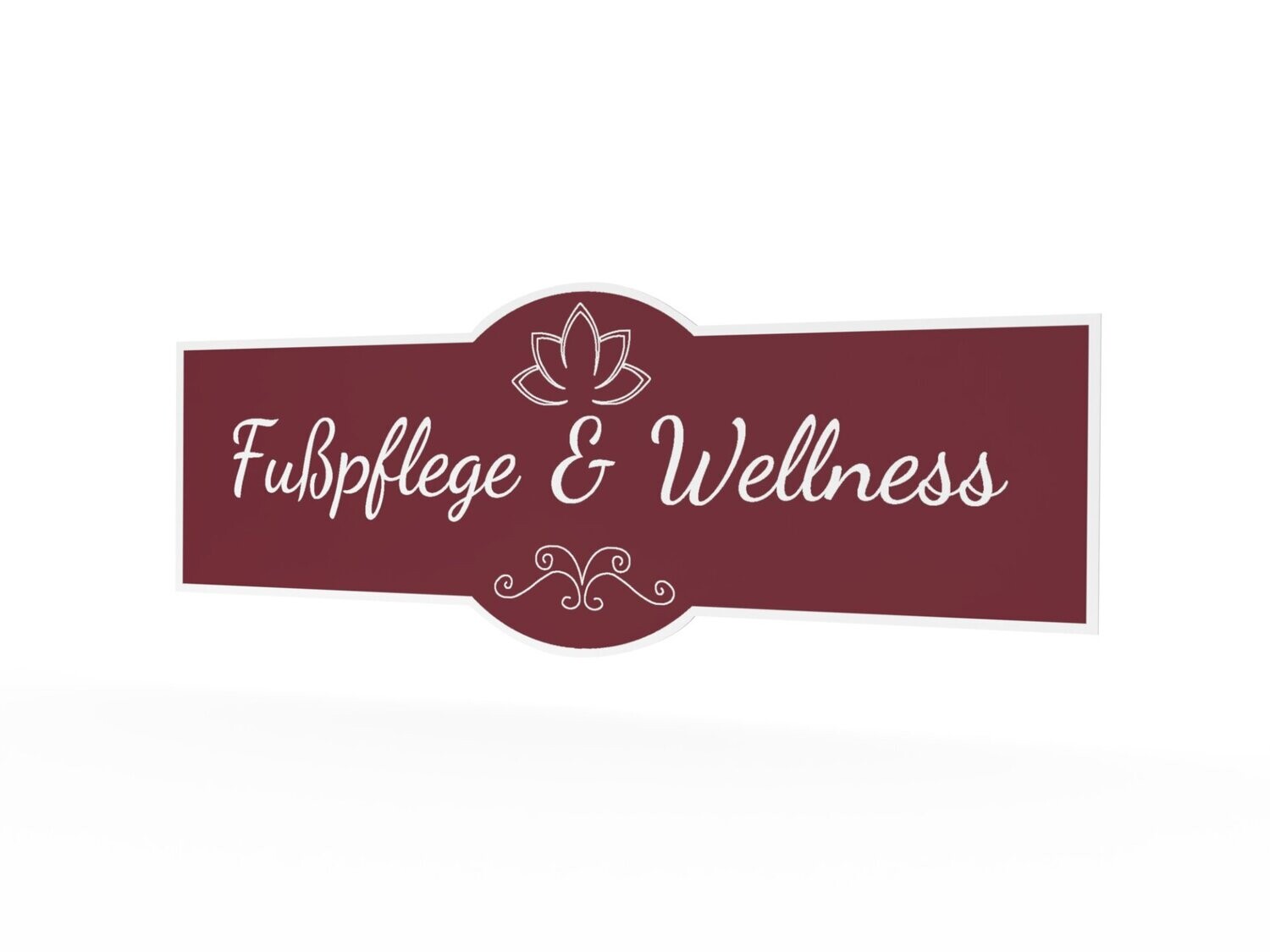 Werbeaufkleber, Fußpflege & Wellness, 1600 x 600 mm
