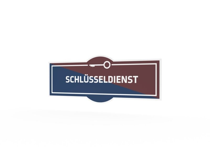 Werbeaufkleber, Schlüsseldienst, 1200 x 475 mm Werbeaufkleber, Schlüsseldienst, 1200 x 475 mm