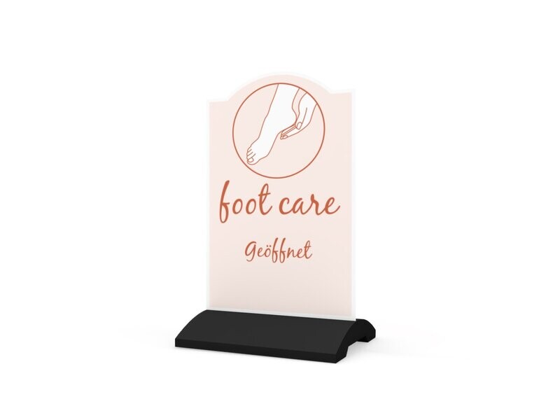 Werbeaufsteller, foot care, 600 x 1150 mm