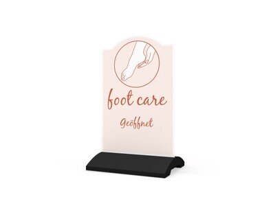 Werbeaufsteller, foot care, 600 x 1150 mm Werbeaufsteller, foot care, 600 x 1150 mm