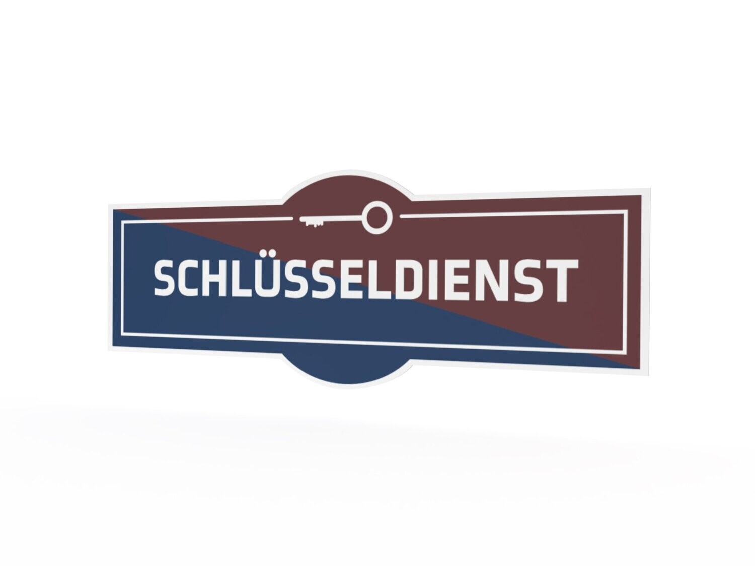 Werbeaufkleber, Schlüsseldienst, 1600 x 600 mm