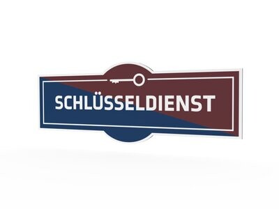 Werbeschild, Schlüsseldienst, 1600 x 600 mm Werbeschild, Schlüsseldienst, 1600 x 600 mm
