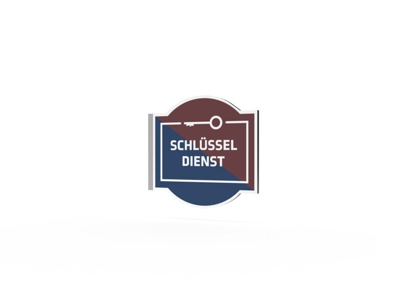 Werbeausleger, Schlüsseldienst, 630 x 600 mm Werbeausleger, Schlüsseldienst, 630 x 600 mm
