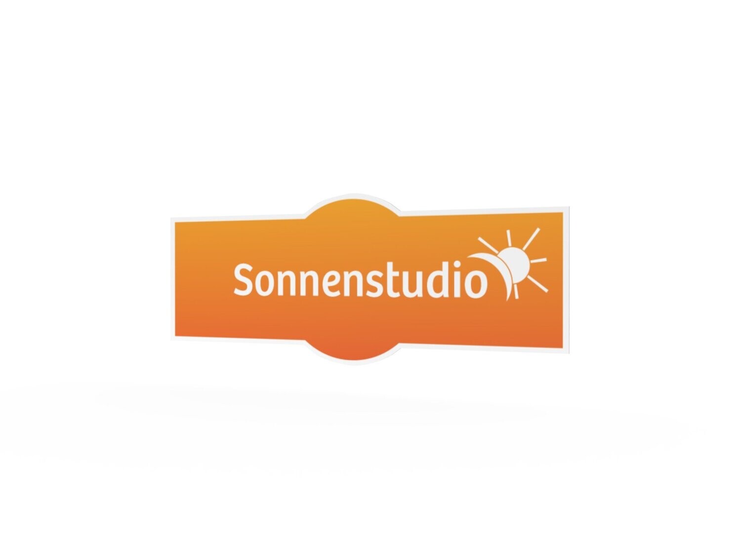 Werbeaufkleber, Sonnenstudio, 1200 x 475 mm