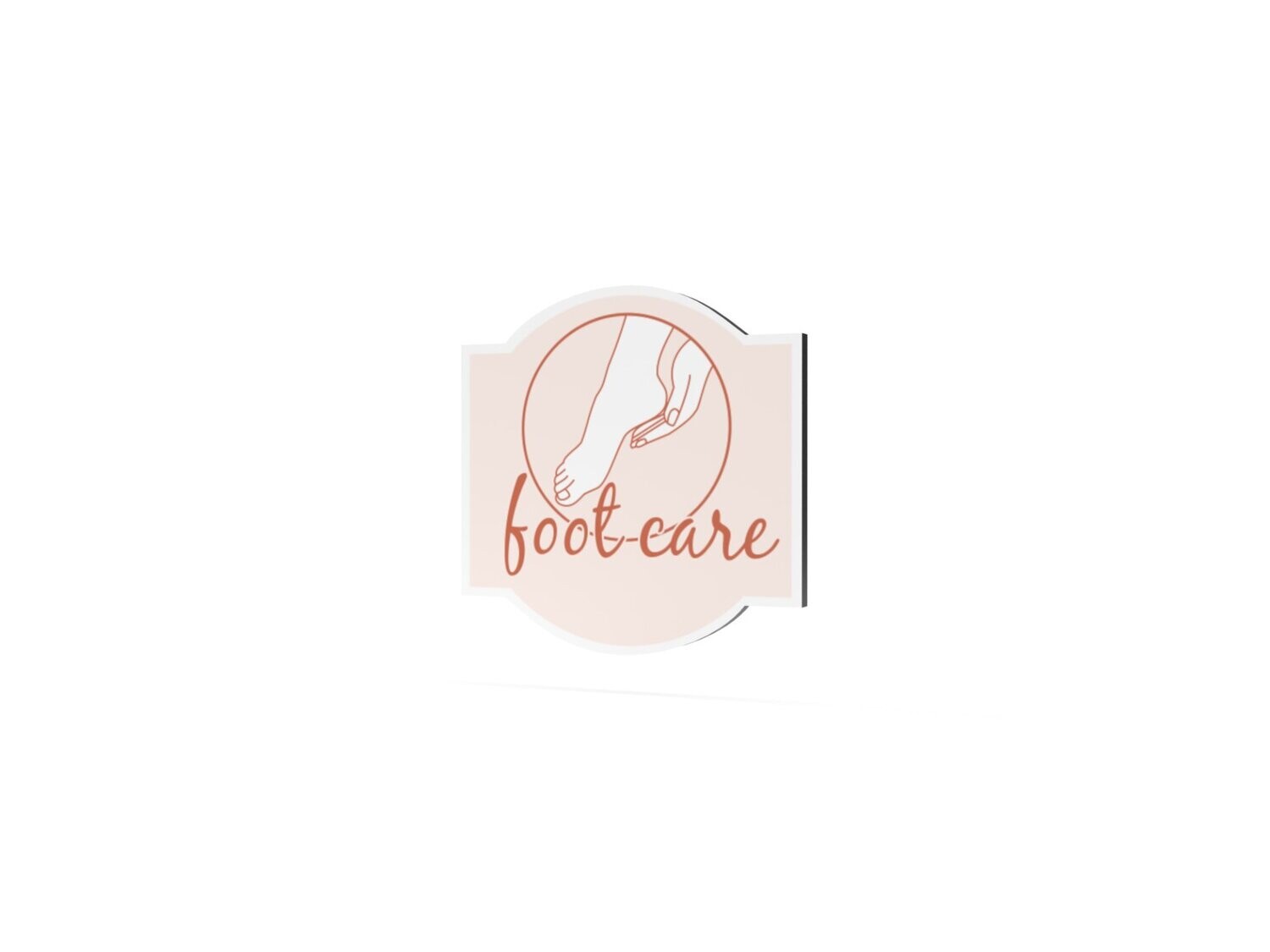 Werbeschild, foot care, 600 x 600 mm