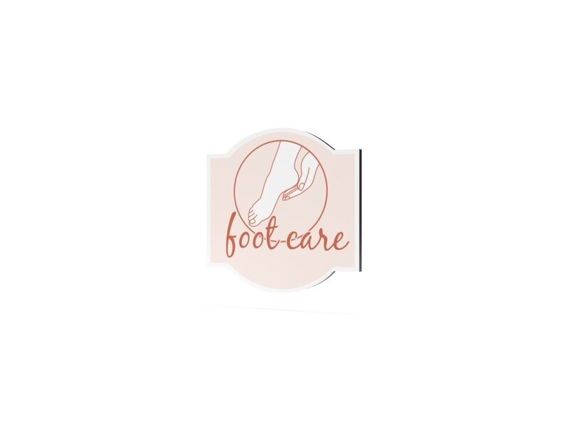 Werbeschild, foot care, 600 x 600 mm Werbeschild, foot care, 600 x 600 mm