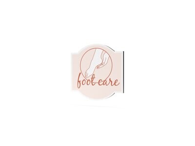Werbeschild, foot care, 600 x 600 mm Werbeschild, foot care, 600 x 600 mm