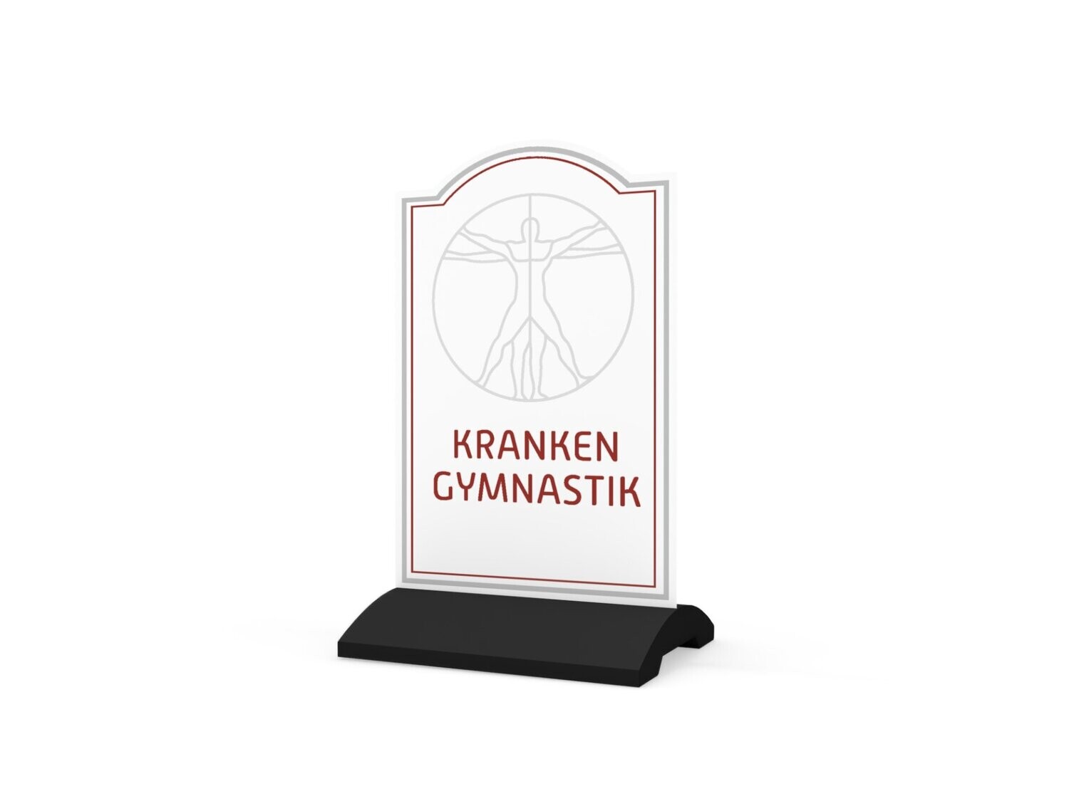 Werbeaufsteller, Krankengymnastik, 600 x 1150 mm