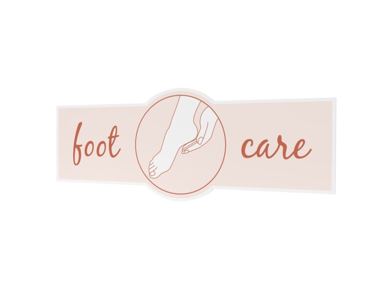 Werbeaufkleber, foot care, 1600 x 600 mm Werbeaufkleber, foot care, 1600 x 600 mm