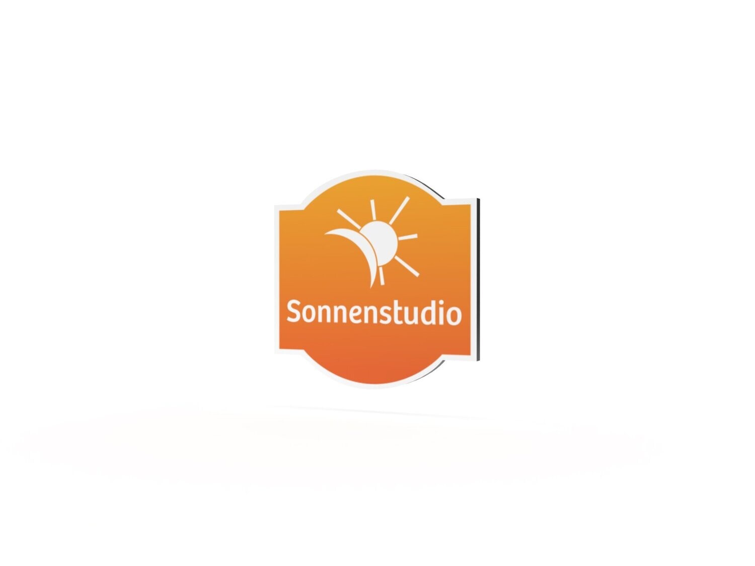 Werbeschild, Sonnenstudio, 600 x 600 mm